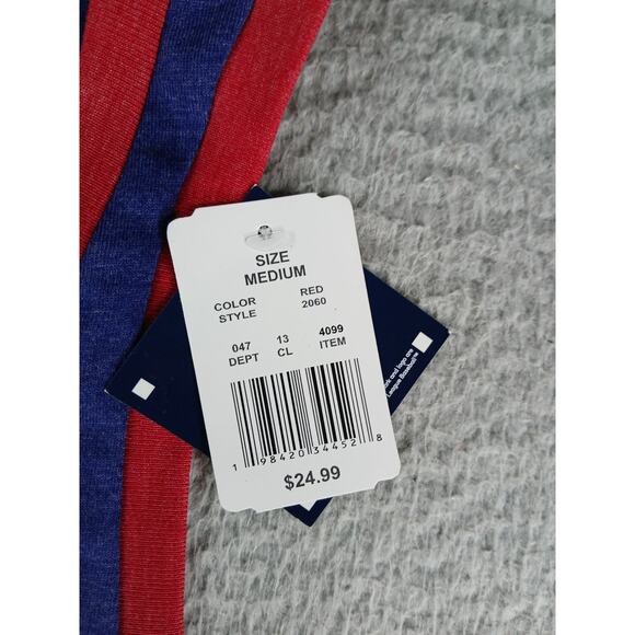 Texas Rangers Baseball Tank Top Women Medium Blue Red MLB Campus Lifestyle NWT - Picture 3 of 8
